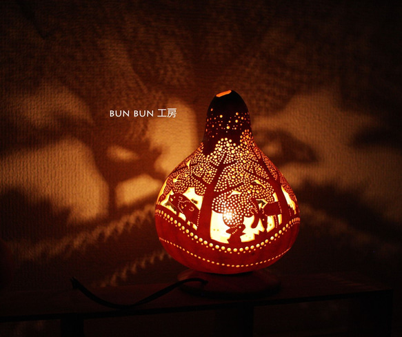 ひょうたんランプ--深夜の森ー 3枚目の画像