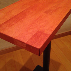 アイアン サイドテーブル インダストリアル ベッドテーブル アイアンレッド色 3枚目の画像