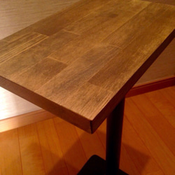 アイアン サイドテーブル インダストリアル ベッドテーブル オーク色 3枚目の画像