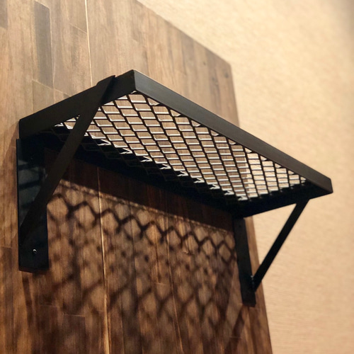 梅澤家具製作所 ウォールシェルフ アイアン家具 インダストリアル 本棚