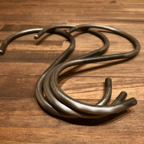 梅澤家具製作所 インダストリアルS字フック 3セット タオルハンガー