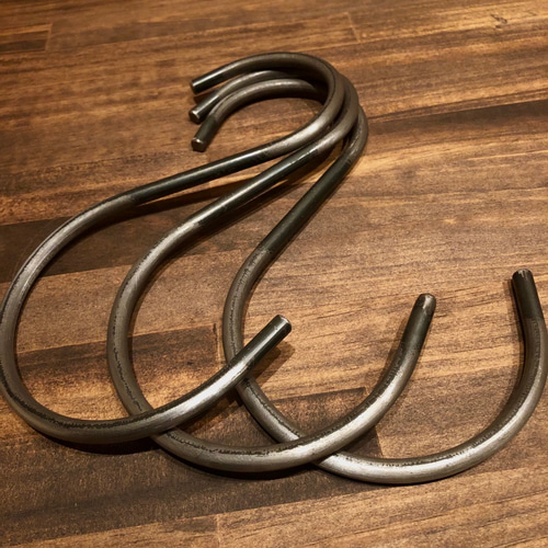 梅澤家具製作所 インダストリアルS字フック 3セット タオルハンガー