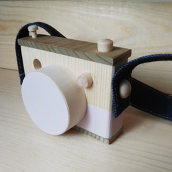 木製トイカメラ パステルカラーパープル 2枚目の画像