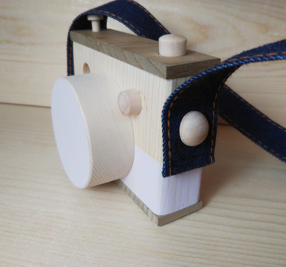木製トイカメラ パステルカラーパープル 3枚目の画像