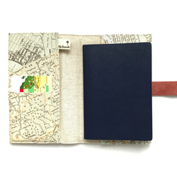 布パスポートホルダー|地図|トラベル|温家宝清 2枚目の画像