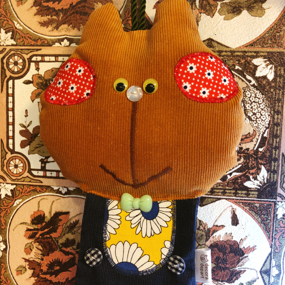 アニマル★タオルハンガー 【茶猫 C】 2枚目の画像