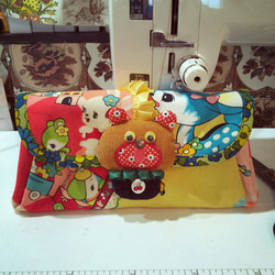 ✼ ピッグ様専用 ✽  たっぷり収納★クマのレトロ長財布 2枚目の画像