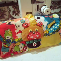 ✼ ピッグ様専用 ✽  たっぷり収納★クマのレトロ長財布 3枚目の画像