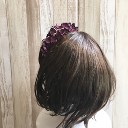 ☆HALLOWEEN☆カチューシャ/紫アジサイ 2枚目の画像