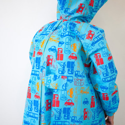 車車總動員淺藍色兒童雨衣 · KIDS RAINCOAT (好多汽車) 第6張的照片