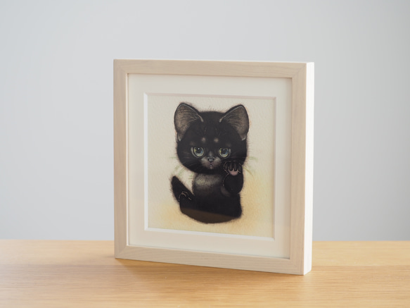黒猫の招き猫 「 期待しないで 」 2枚目の画像