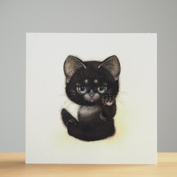黒猫の招き猫 「 期待しないで 」 5枚目の画像