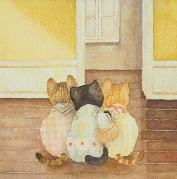 3匹の子ネコとカーネーションと　「私のお母さん」 6枚目の画像