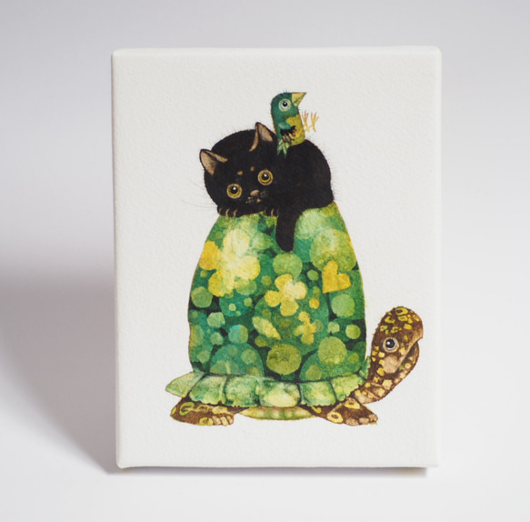 原画#3795 海 黒猫 ニース フランス ヨーロッパ 水彩画 ドローイング