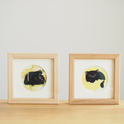 黒猫と花と「ヌクヌク」×「ポカポカ」 1枚目の画像