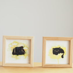 黒猫と花と「ヌクヌク」×「ポカポカ」 2枚目の画像