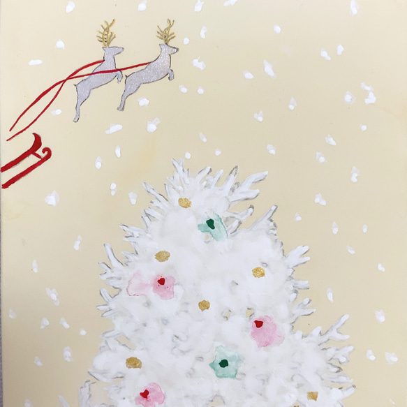 日本画/原画《White Christmas》 6枚目の画像