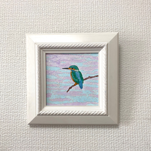 日本画/原画《カワセミ》翡翠 絵画 Blancheur art 通販 12208603