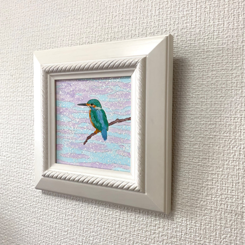 日本画/原画《カワセミ》翡翠 絵画 Blancheur art 通販 12208603