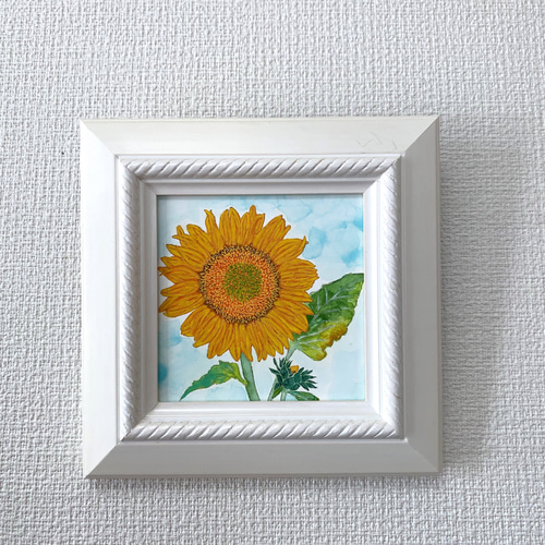 日本画/原画《ひまわり》 絵画 Blancheur art 通販 12291128