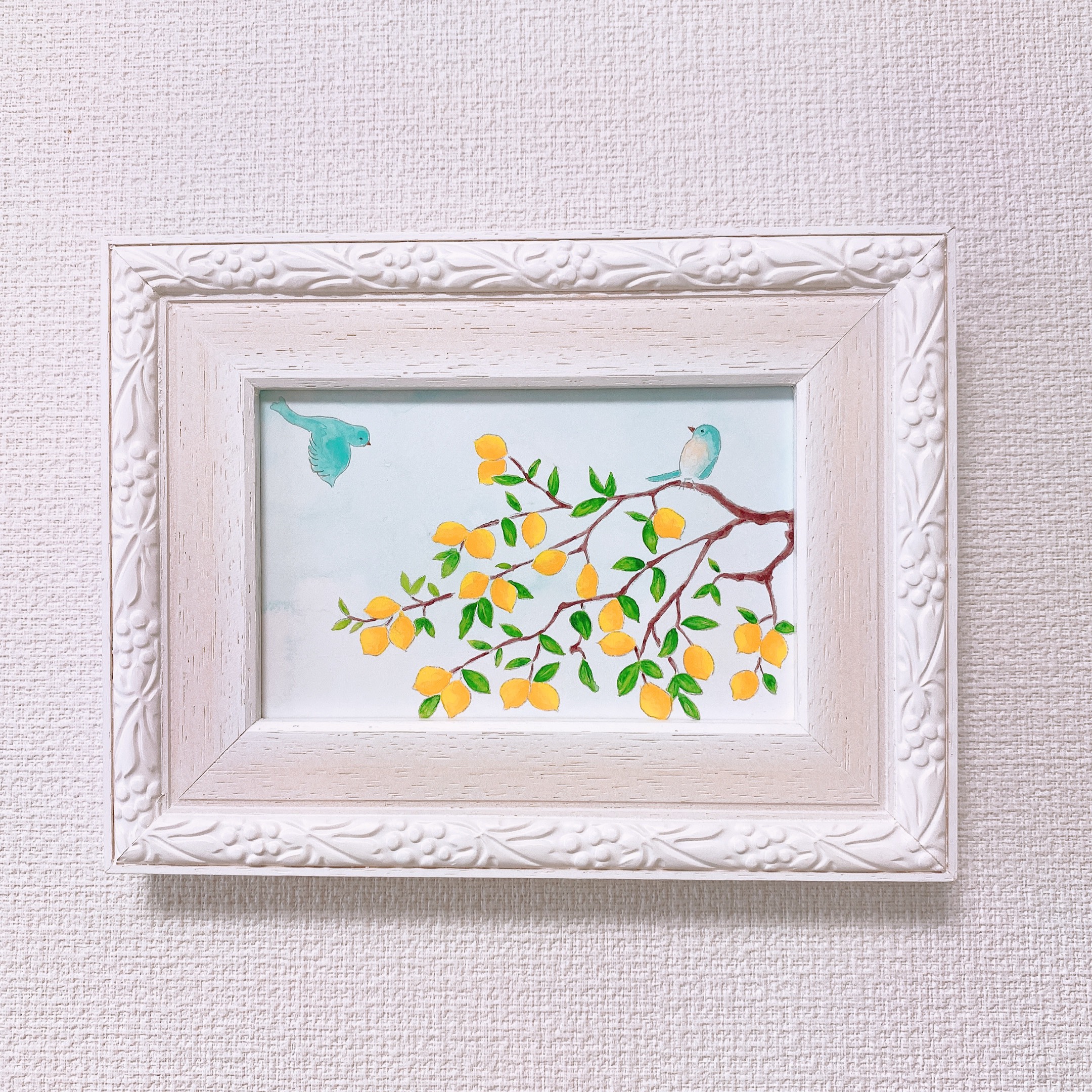 日本画　レモン 日本画/原画《レモン》 絵画 Blancheur art 通販 8405650