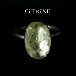 New『Citrine』の世界でひとつの天然石リング silver925 4枚目の画像