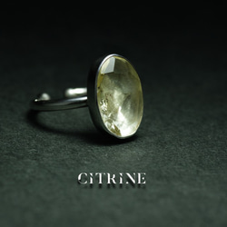 New『Citrine』の世界でひとつの天然石リング silver925 2枚目の画像