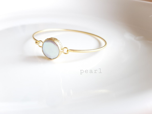 再再販★『Pearl』の世界でひとつの天然石ブレスレット 4枚目の画像