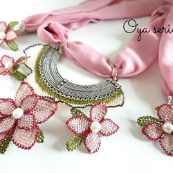 『お花イーネオヤ』オトナのスカーフ(Pink) 1枚目の画像