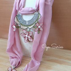 『お花イーネオヤ』オトナのスカーフ(Pink) 6枚目の画像