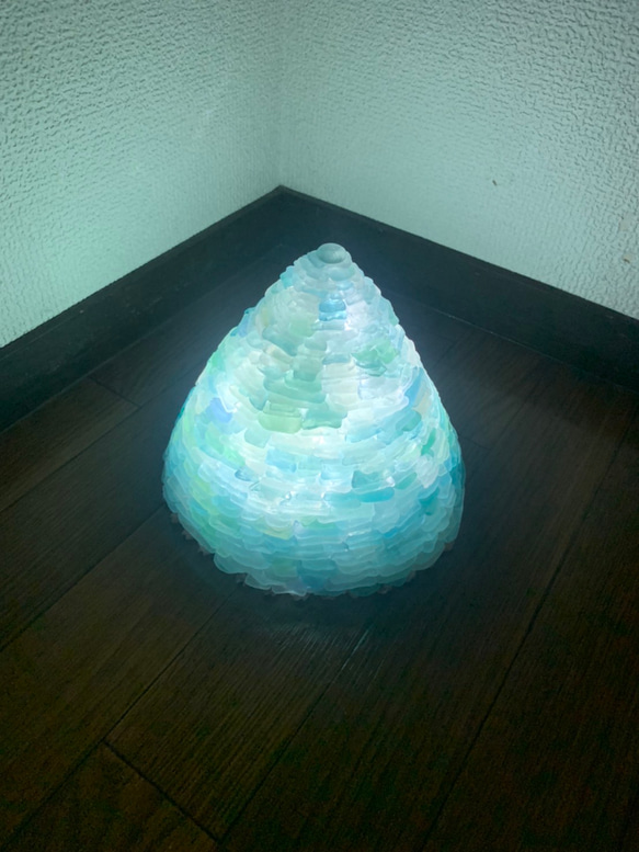 シーグラスランプ シーグラス ランプ ブルー系 スタンドライト・テーブルランプ