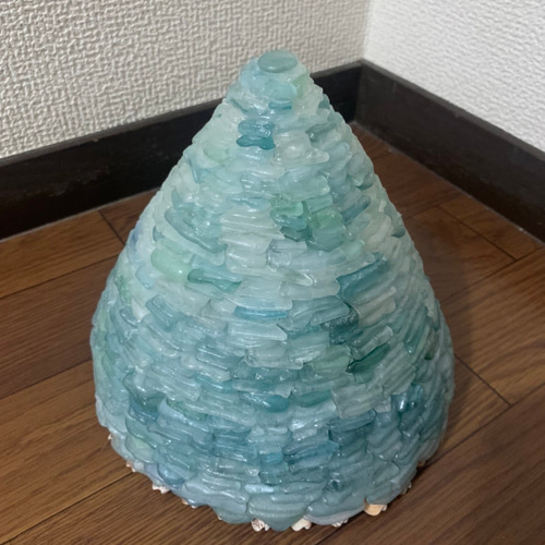 シーグラスランプ シーグラス ランプ ブルー系 スタンドライト・テーブルランプ