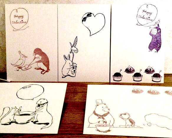 みんなでバレンタイン 〜C:ペンギンとオカメインコ アイシングクッキー〜 hnb＊ 2枚目の画像