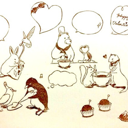 みんなでバレンタイン 〜C:ペンギンとオカメインコ アイシングクッキー〜 hnb＊ 4枚目の画像