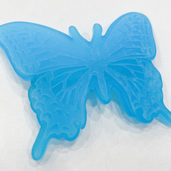 アゲハ蝶 バレッタ ライトブルー 2枚目の画像