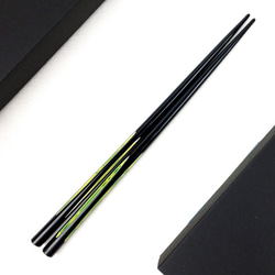 手工漆器筷子 線條 (黃綠色/一生一筷) 第7張的照片