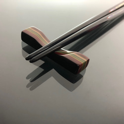 手工漆器筷子 線條 (紅藍色/一生一筷) 第3張的照片