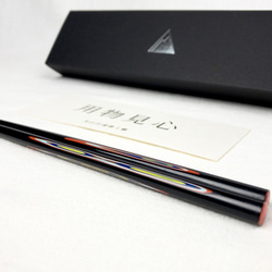 手工漆器筷子 線條 (紅藍色/一生一筷) 第5張的照片