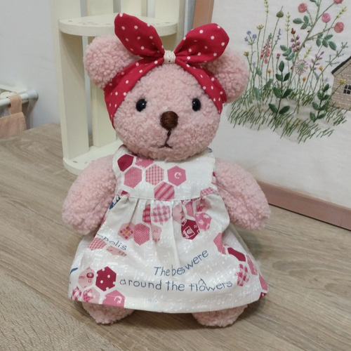 ふわふわのピンクのクマ - ジャスミン ぬいぐるみ Benny 通販 9777362