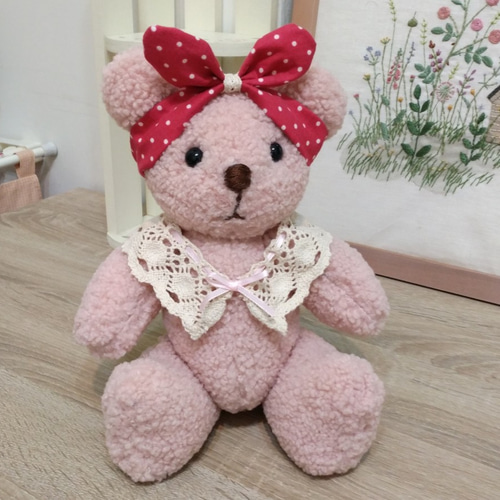 ふわふわのピンクのクマ - ジャスミン ぬいぐるみ Benny 通販 9777362