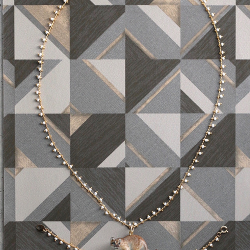 ピューマのホワイト・ネックレス＆ブレスレット ネックレス