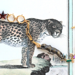 豹紋和復古鏈手鍊 第2張的照片