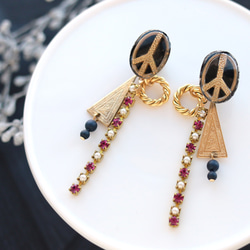 Vintage·Beads Big Earrings（Piece）*耳環支持* 第2張的照片