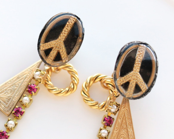 Vintage·Beads Big Earrings（Piece）*耳環支持* 第4張的照片