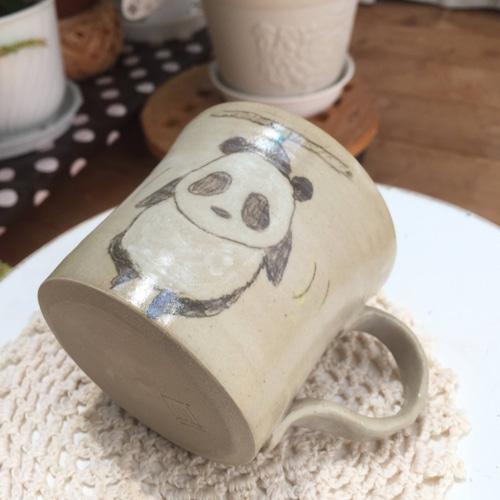 パンダマグカップ(中)No.R2057 マグカップ antomako 通販 9779654