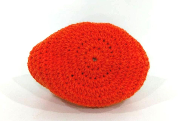 口金包-橘色棉線手工鉤織 第2張的照片