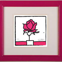 POP薔薇Ⅱ－RED・Square－L 版画 BlueStone 通販 4516217