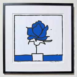 POP薔薇Ⅱ－RED・Square－L 版画 BlueStone 通販 4516217