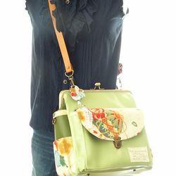 3WAY撫子成人袋全套日本模式坦馬里明亮的綠色 第4張的照片