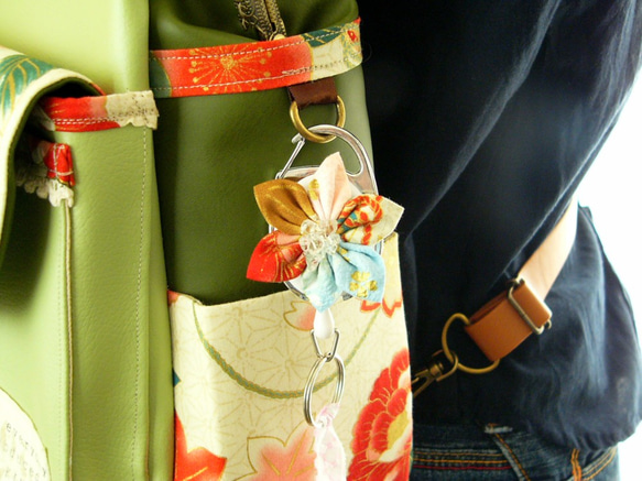 3WAY撫子成人袋全套日本模式坦馬里明亮的綠色 第9張的照片
